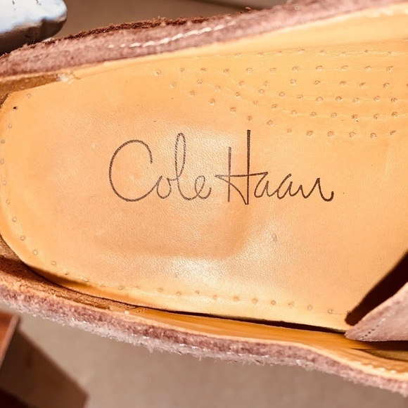 Cole Haan Wingtip Suede Oxford Shoes. - Picture 9 of 14